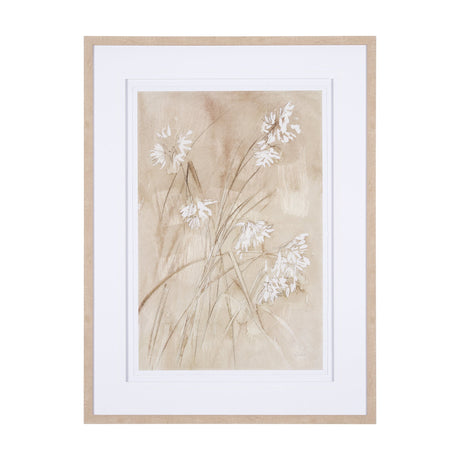 Wildflower I by Mercana Studio a Hand Embellished Textured Framed Art Print Matted under Glass by Mercana at Eve Furniture