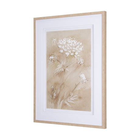 Wildflower II by Mercana Studio a Hand Embellished Textured Framed Art Print Matted under Glass by Mercana at Eve Furniture