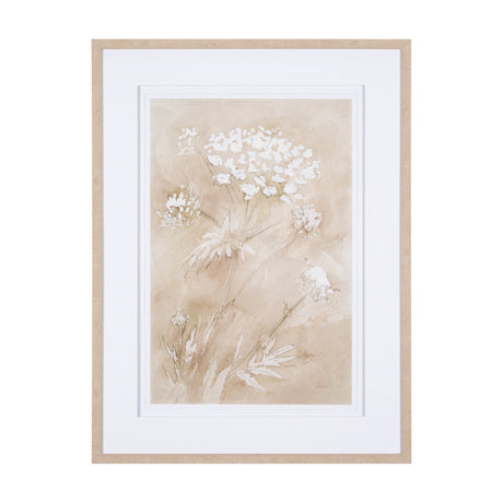 Wildflower II by Mercana Studio a Hand Embellished Textured Framed Art Print Matted under Glass by Mercana at Eve Furniture