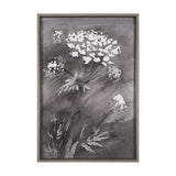 Wildflowers II Charcoal by Mercana Studio a Hand Embellished Textured Framed Art Print by Mercana at Eve Furniture
