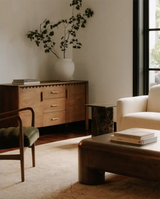 Wiley 3 Drawer Sideboard Vintage Brown by Moe's Home at Eve Furniture