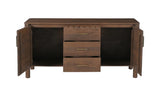 Wiley 3 Drawer Sideboard Vintage Brown by Moe's Home at Eve Furniture