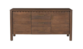 Wiley 3 Drawer Sideboard Vintage Brown by Moe's Home at Eve Furniture