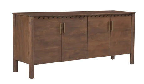 Wiley 4 Door Sideboard Vintage Brown by Moe's Home at Eve Furniture