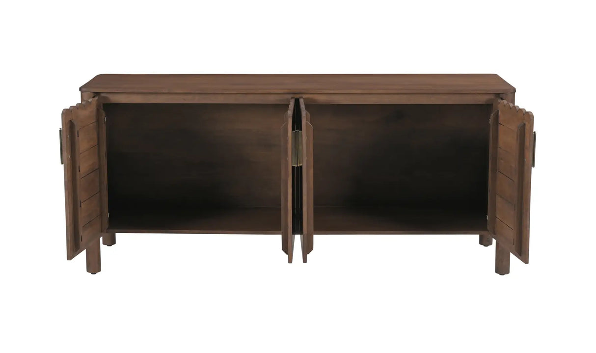 Wiley 4 Door Sideboard Vintage Brown by Moe's Home at Eve Furniture