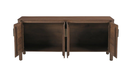 Wiley 4 Door Sideboard Vintage Brown by Moe's Home at Eve Furniture