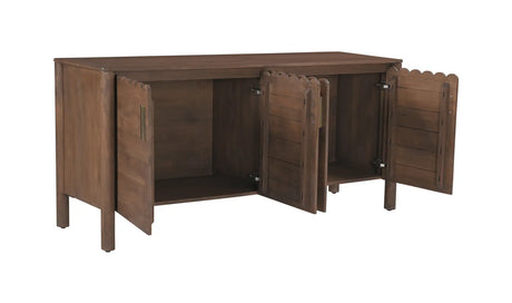 Wiley 4 Door Sideboard Vintage Brown by Moe's Home at Eve Furniture