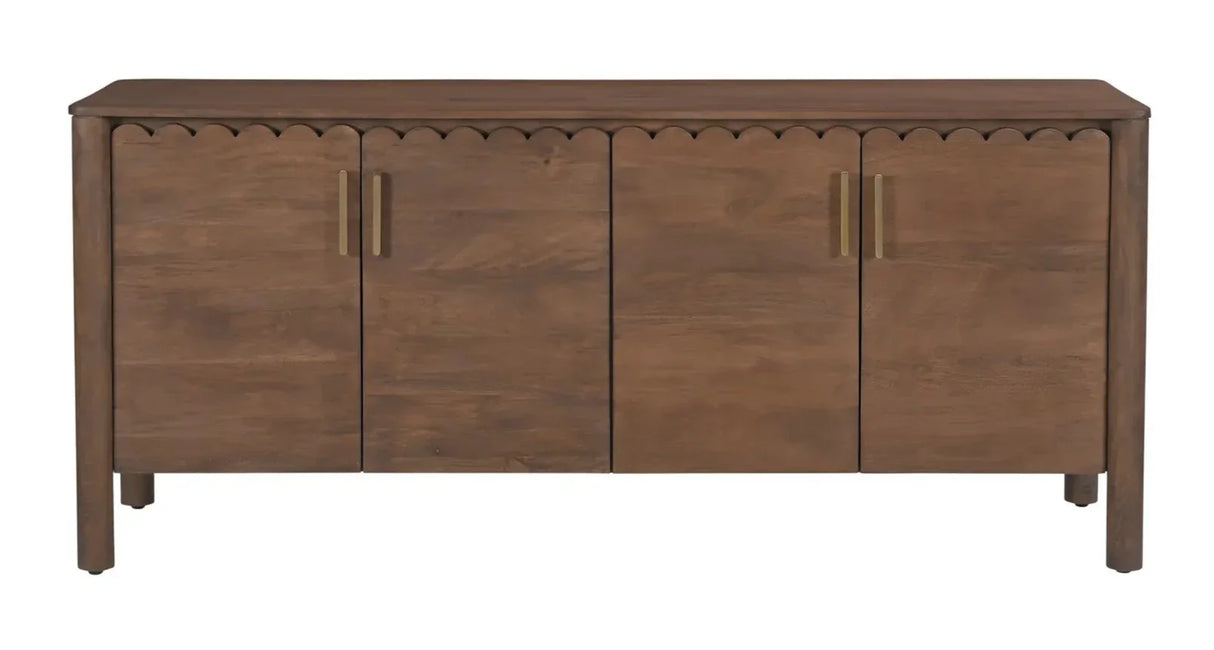 Wiley 4 Door Sideboard Vintage Brown by Moe's Home at Eve Furniture