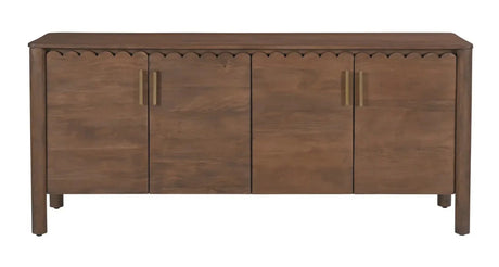 Wiley 4 Door Sideboard Vintage Brown by Moe's Home at Eve Furniture