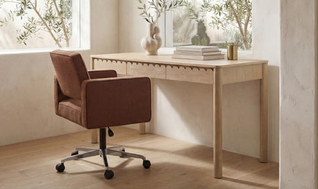Wiley Desk Natural by Moe's Home at Eve Furniture