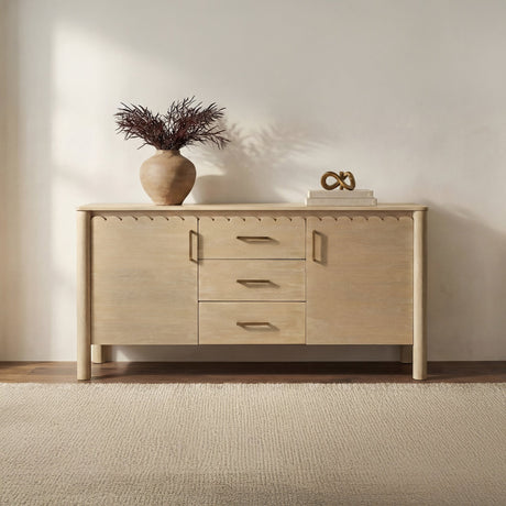 Wiley Natural 3 Drawer Sideboard by MOES at Eve Furniture