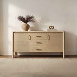 Wiley Natural 3 Drawer Sideboard by Moe's Home at Eve Furniture