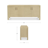 Wiley Natural 4 Door Sideboard by MOES at Eve Furniture
