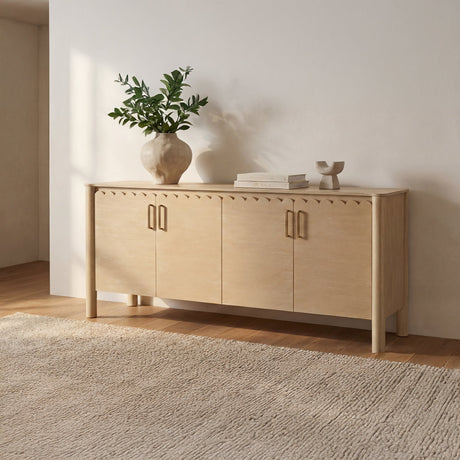 Wiley Natural 4 Door Sideboard by MOES at Eve Furniture