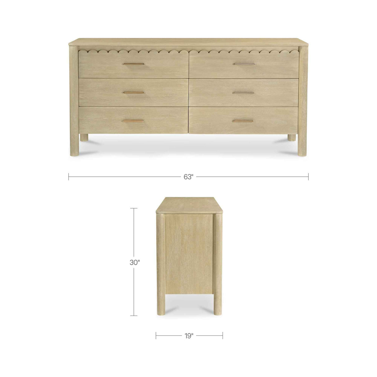Wiley Natural Dresser by Moe's Home at Eve Furniture