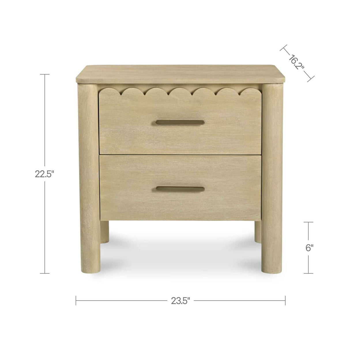 Wiley Natural Nightstand by Moe's Home at Eve Furniture
