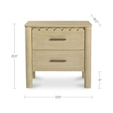 Wiley Natural Nightstand by Moe's Home at Eve Furniture