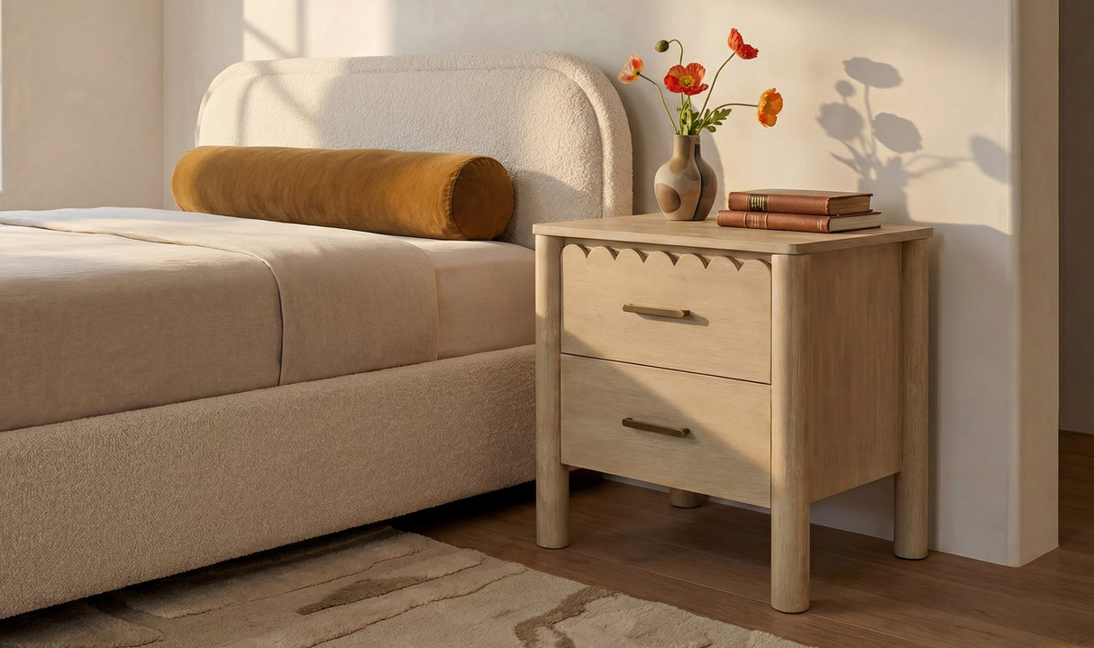 Wiley Nightstand Natural by Moe's Home at Eve Furniture