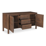 Wiley Vintage Brown 3 Drawer Sideboard by Moe's Home at Eve Furniture