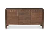 Wiley Vintage Brown 3 Drawer Sideboard by Moe's Home at Eve Furniture
