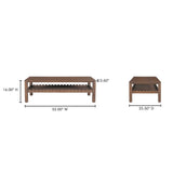 Wiley Vintage Brown Coffee Table by Moe's Home at Eve Furniture