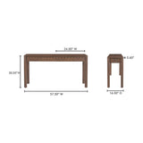 Wiley Vintage Brown Console Table by Moe's Home at Eve Furniture