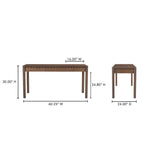 Wiley Vintage Brown Desk by Moe's Home at Eve Furniture