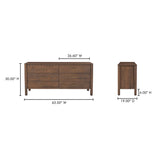 Wiley Vintage Brown Dresser by Moe's Home at Eve Furniture