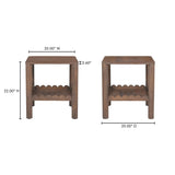 Wiley Vintage Brown Side Table by Moe's Home at Eve Furniture