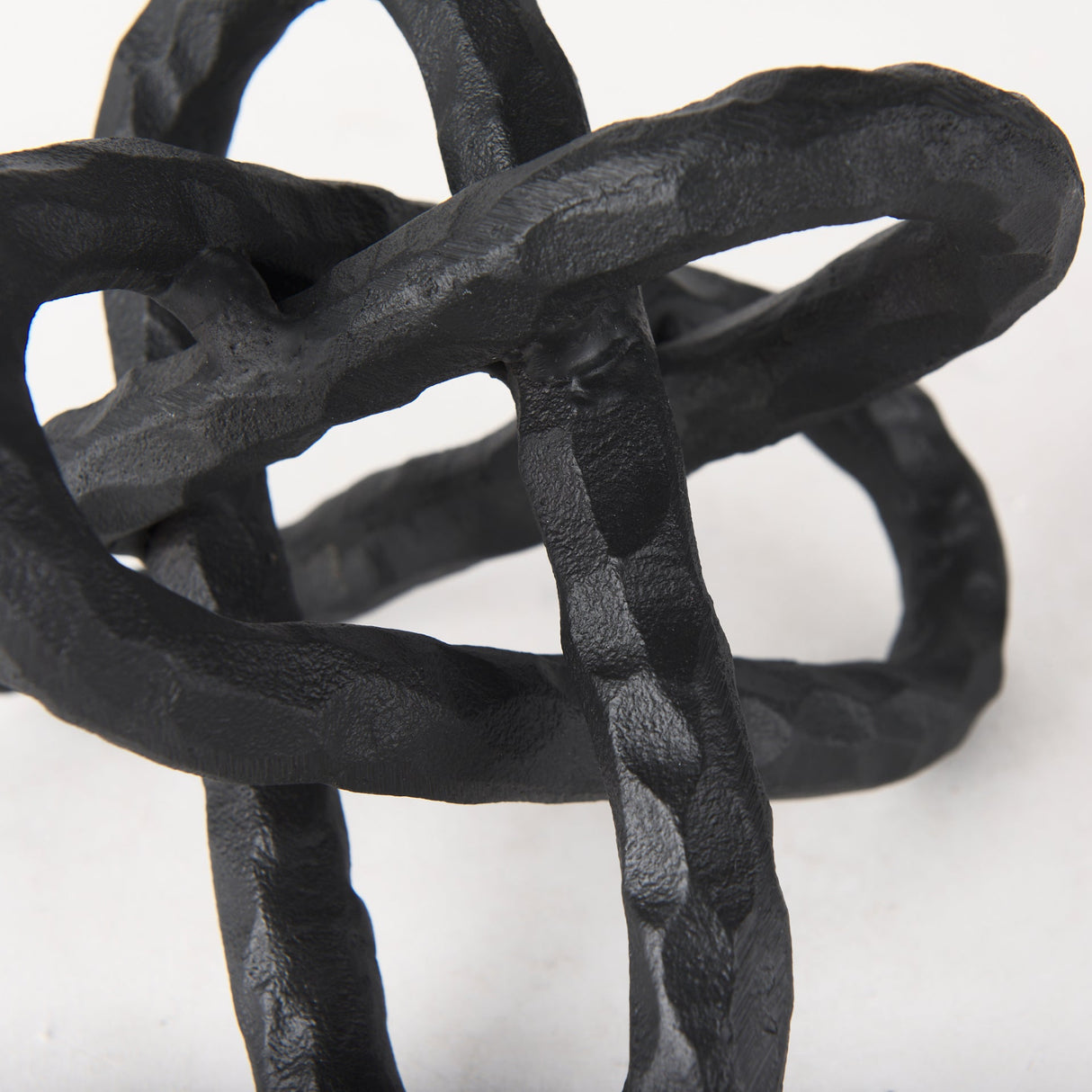 Wilhelm I (Small) 7L x 7W Black Metal Link Decor Object by Mercana at Eve Furniture
