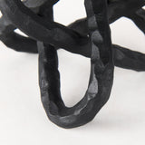 Wilhelm I (Small) 7L x 7W Black Metal Link Decor Object by Mercana at Eve Furniture
