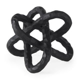 Wilhelm I (Small) 7L x 7W Black Metal Link Decor Object by Mercana at Eve Furniture
