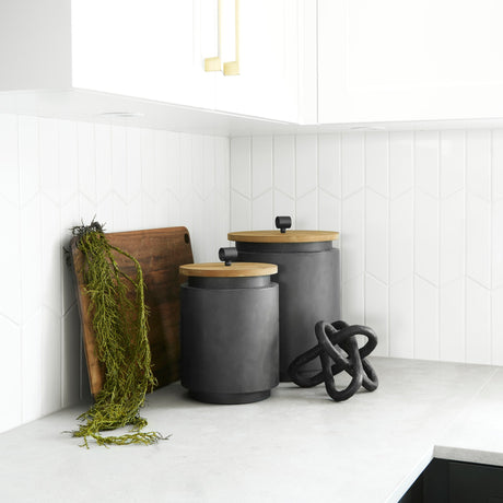 Wilhelm I (Small) Black Metal Link Decor Object by Mercana at Eve Furniture