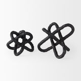 Wilhelm I (Small) Black Metal Link Decor Object by Mercana at Eve Furniture
