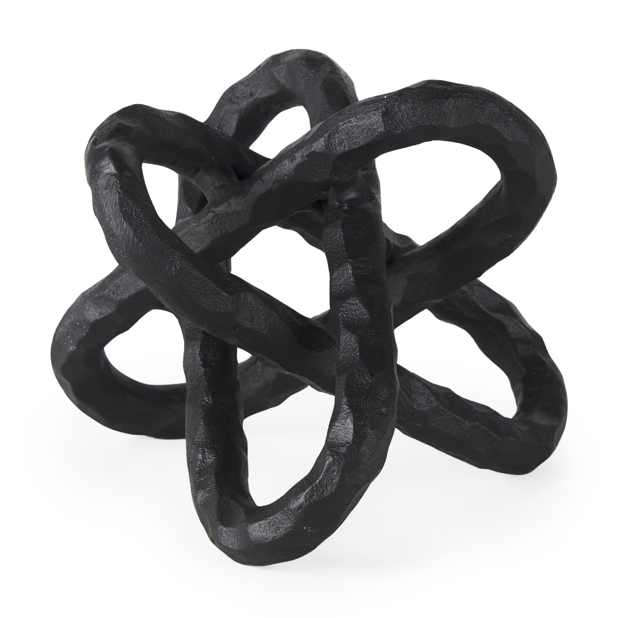 Wilhelm I (Small) Black Metal Link Decor Object by Mercana at Eve Furniture