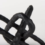 Wilhelm II (Large) 10L x 10W Black Metal Link Decor Object by Mercana at Eve Furniture