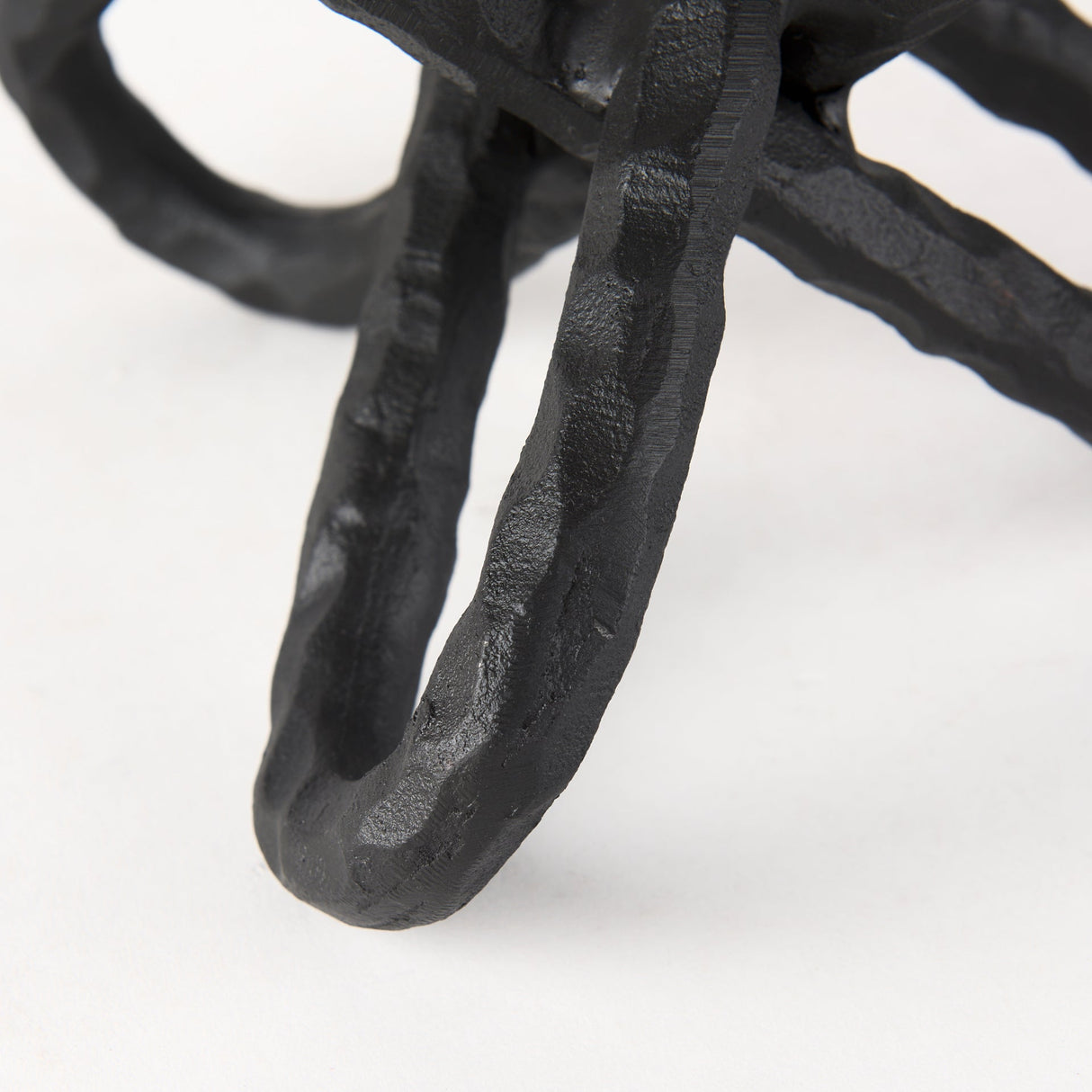 Wilhelm II (Large) 10L x 10W Black Metal Link Decor Object by Mercana at Eve Furniture