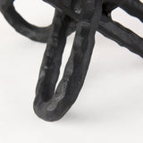 Wilhelm II (Large) 10L x 10W Black Metal Link Decor Object by Mercana at Eve Furniture