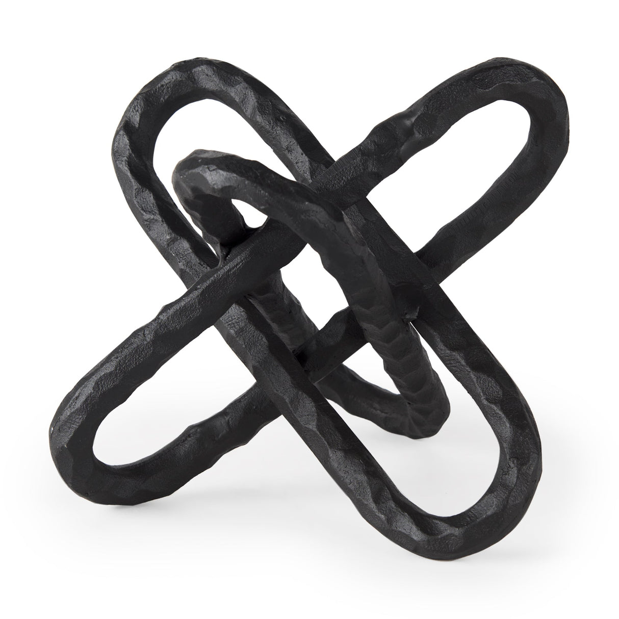 Wilhelm II (Large) 10L x 10W Black Metal Link Decor Object by Mercana at Eve Furniture