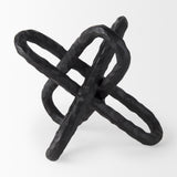 Wilhelm II (Large) Black Metal Link Decor Object by Mercana at Eve Furniture