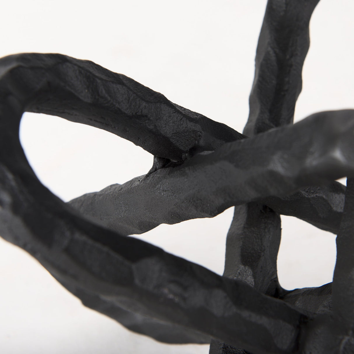 Wilhelm II (Large) Black Metal Link Decor Object by Mercana at Eve Furniture