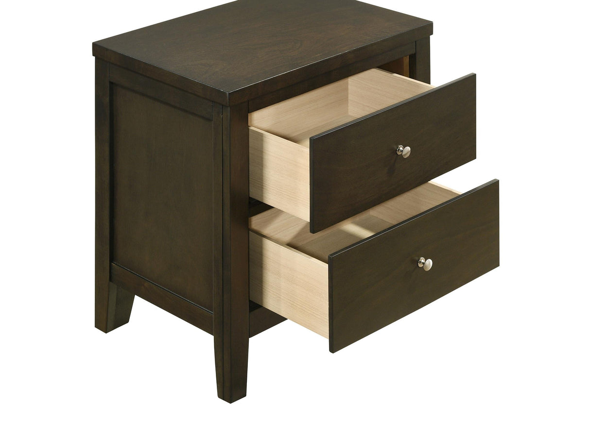 Wilkes Dark Cocoa 2-Drawer Nightstand by Coaster at Eve Furniture