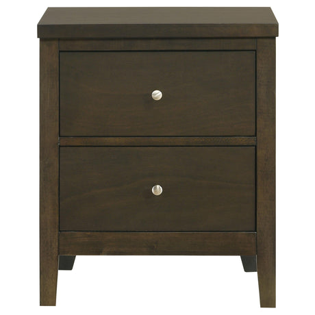 Wilkes Dark Cocoa 2-Drawer Nightstand by Coaster at Eve Furniture