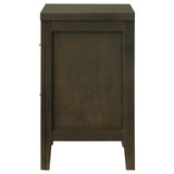 Wilkes Dark Cocoa 2-Drawer Nightstand by Coaster at Eve Furniture