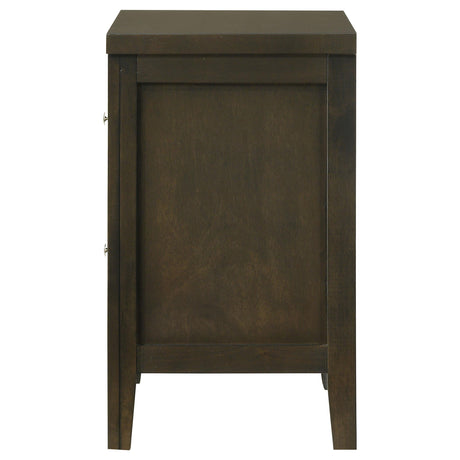 Wilkes Dark Cocoa 2-Drawer Nightstand by Coaster at Eve Furniture