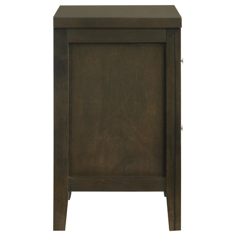 Wilkes Dark Cocoa 2-Drawer Nightstand by Coaster at Eve Furniture