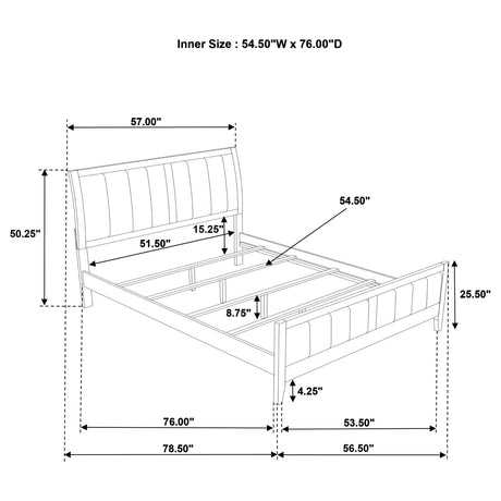 Wilkes Dark Cocoa 4-piece Full Bedroom Set by Coaster at Eve Furniture