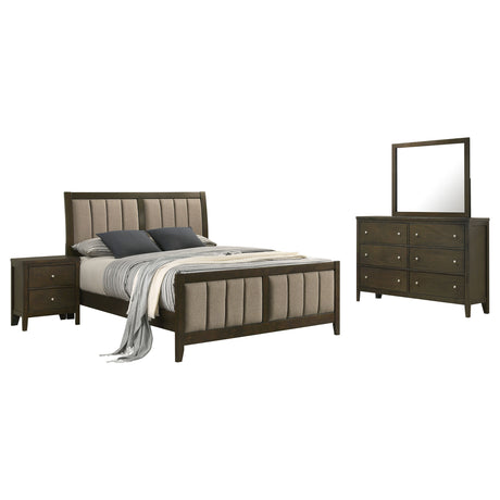 Wilkes Dark Cocoa 4-piece Full Bedroom Set by Coaster at Eve Furniture