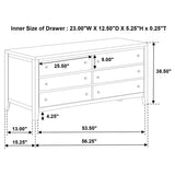 Wilkes Dark Cocoa 4-piece Queen Bedroom Set by Coaster at Eve Furniture