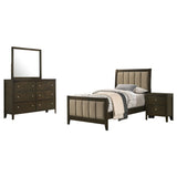 Wilkes Dark Cocoa 4-Piece Twin Bedroom Set by Coaster at Eve Furniture